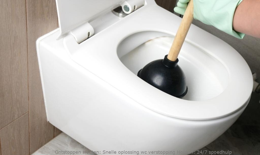 Snelle oplossing wc verstopping Houten: 24/7 spoedhulp