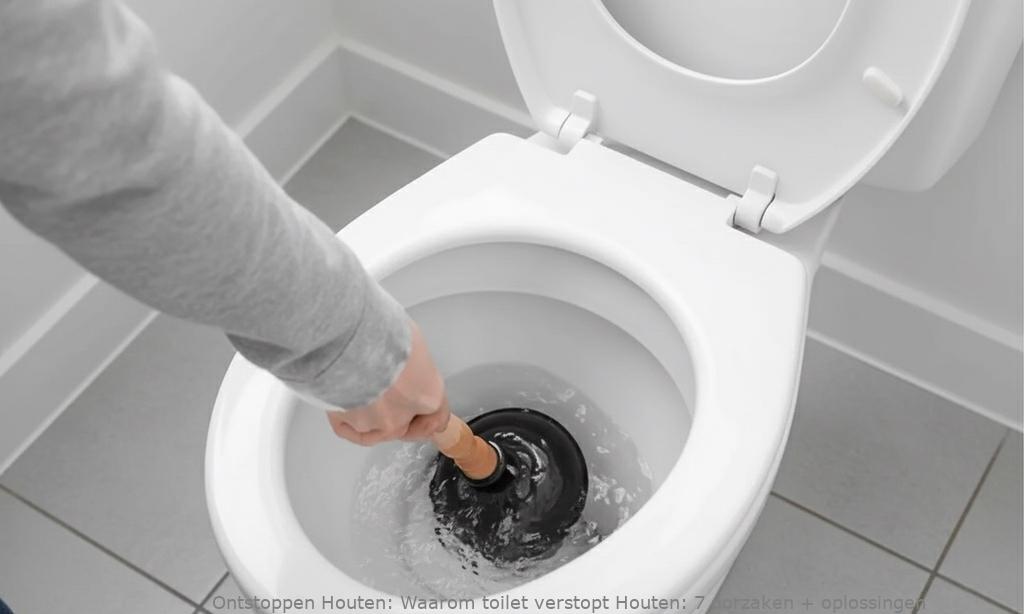 Waarom toilet verstopt Houten: 7 oorzaken + oplossingen